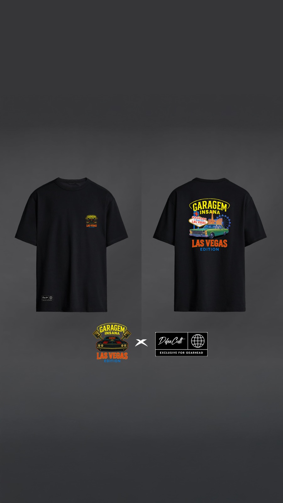 CAMISETA GARAGEM INSANA VEGAS