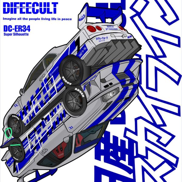 CAMISETA GTR DC R34 PRETA