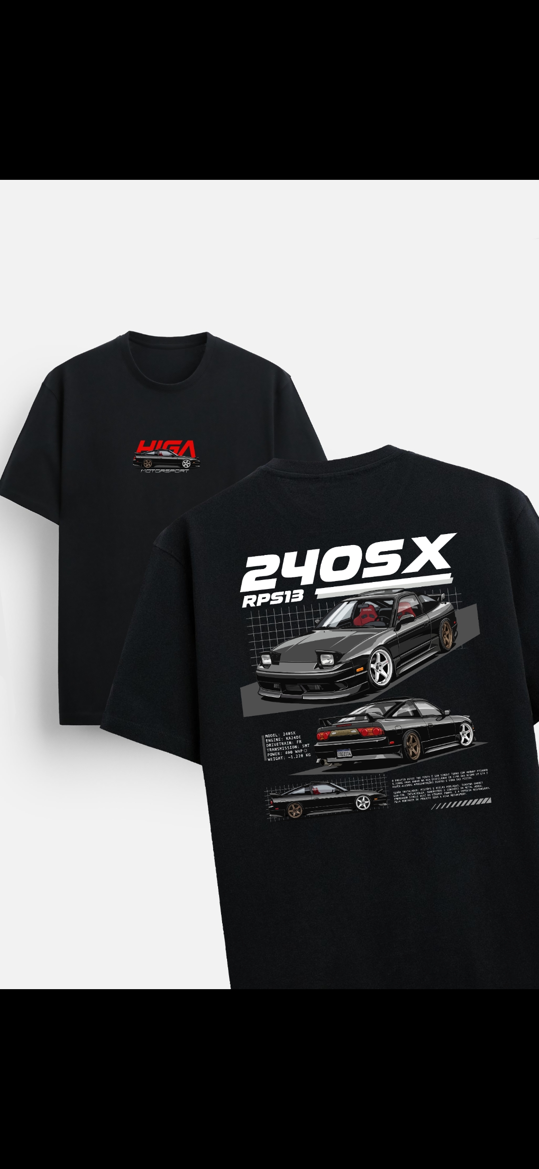 CAMISETA 240SX HIGA MOTORSPORT