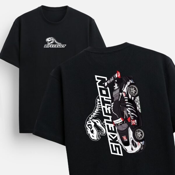 CAMISETA SKELETON PRETA